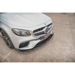 Накладка сплиттер на передний бампер на Mercedes E W213 E63 AMG